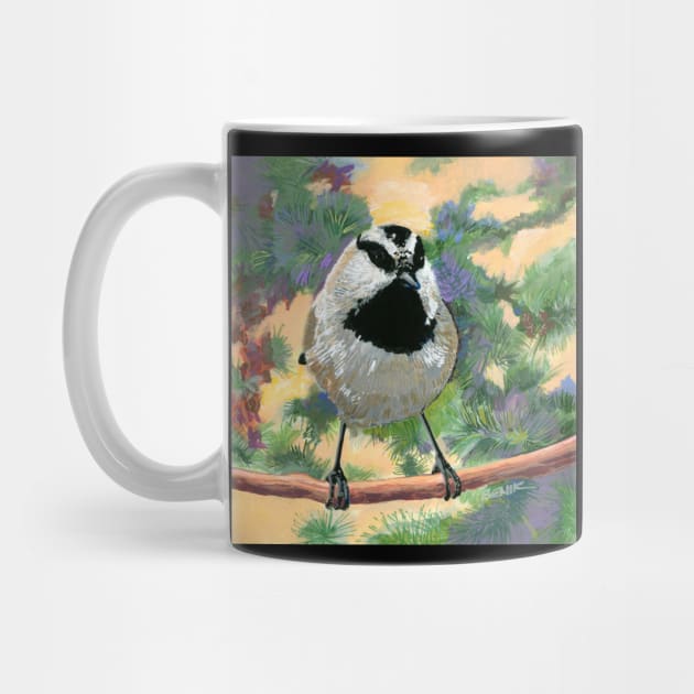 Mountain Chickadee Bird by NoCoBirds